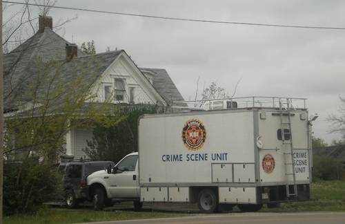 Crime Scene Unit at Friday's raid